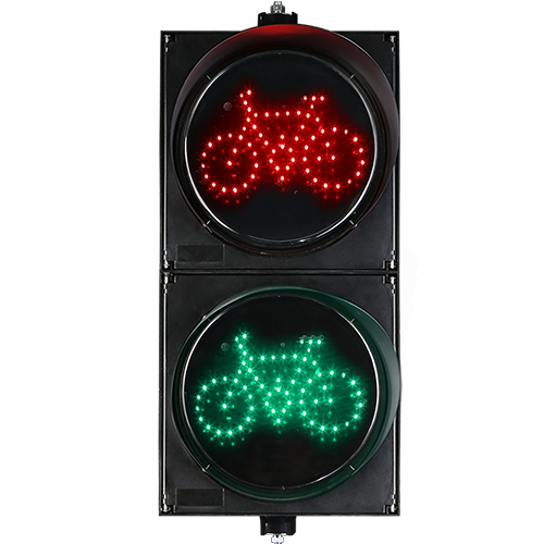 红绿双色非机动自行车二单元交通信号灯